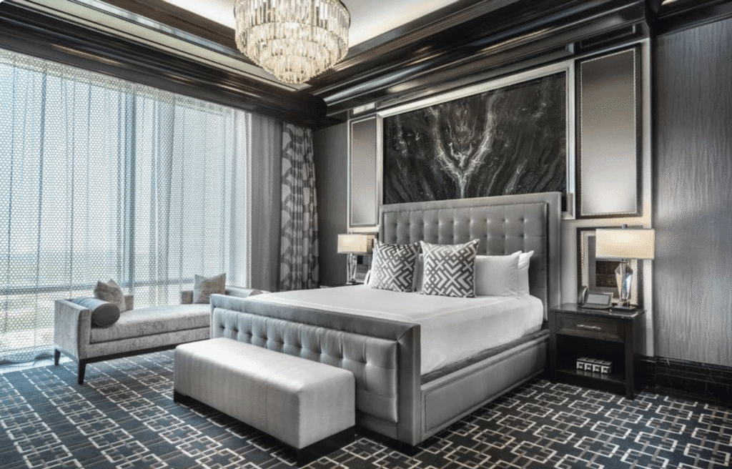 The elegance of Post Oak Hotel suites contributed to the hotel's national rankings. 